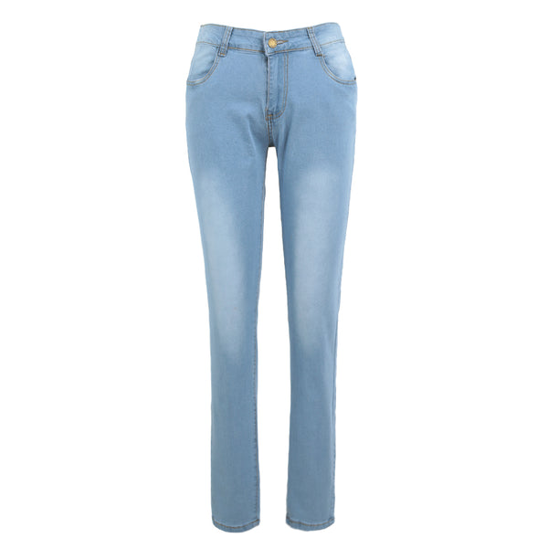 Sexy Girls Plus Size Pants XXXL Women Skinny Denim Jeans Classic High Waist Washed Slim Pants Tights Pencil Trousers female