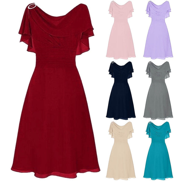 A Line Dress Pink Dress Retro Dress Women Formal Wedding Bridesmaid High-waist Party Ball Prom Gown Dress Moda Feminina