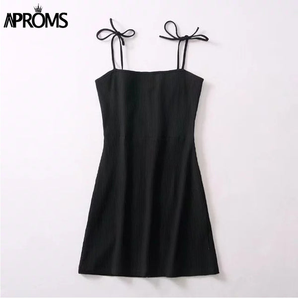 Red Stripe Blocked Summer Mini Dress Elegant Bow Tie Up Shoulder Sundresses Women Slim Fit Ribbed Bodycon Dresses Vestido