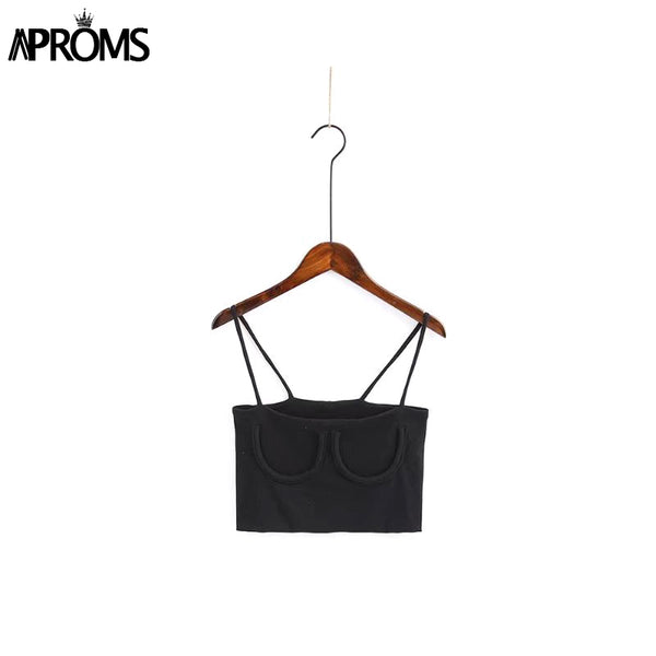 White Gray Knitting Cropped Camis 2022 Fashion Women Basic Tank Tops Summer Streetwear Slim Fit Crop Top Elastic Bra Tees