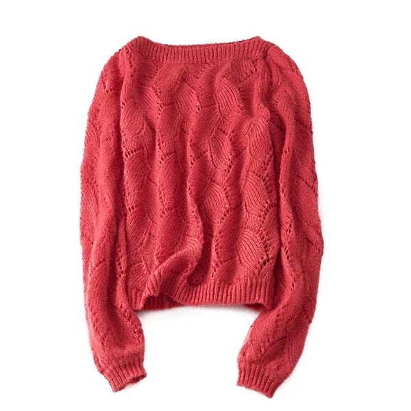 Autumn winter women pullovers French style long sleeve casual crop sweater slim Soft knitted jumpers sweater mujer Top