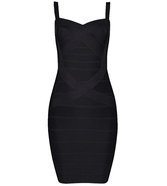 Women's Spaghetti Strap Bandage Dress Sexy Strap Club Party Dress For Lady 2022