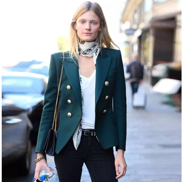 Blazer Wear to Work Office Lady Tops Clothing Blazer Women Button Design Blasers 2022 Fashion Coat Chaquetas