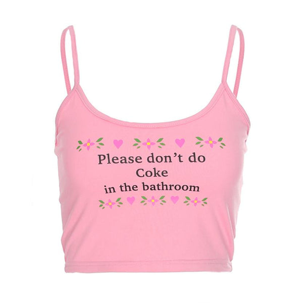 Fashion Women T Shirt Casual Tank Tops Letter Print Vest Blouse Camisole Sexy halter top Pink crop top cropped zanzea