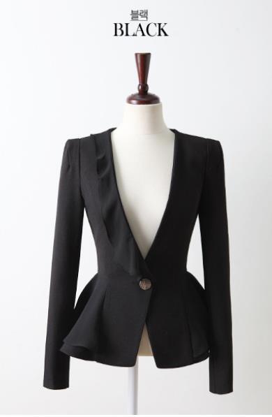 Female Spirng Solid V-neck Chiffon Splice Slim Suits Women Autumn Full Sleeve A Buckle Thin Coat Woman Cardigan Outerwear
