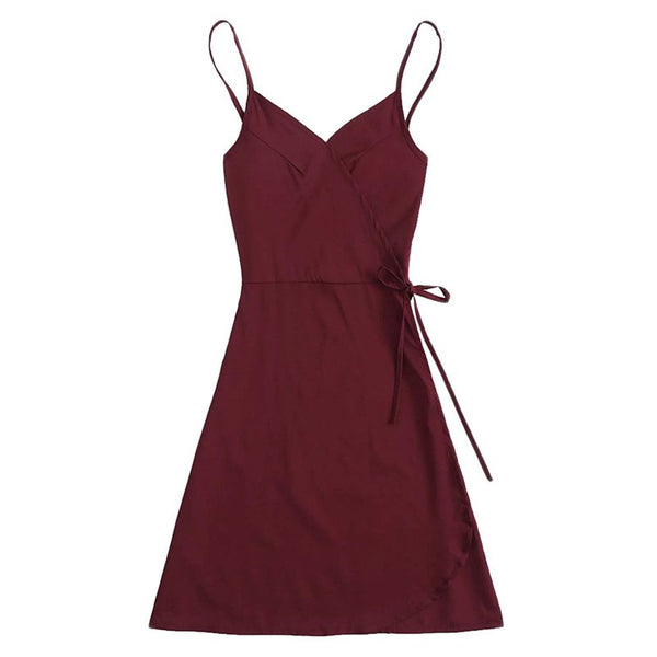 HOT Sell dress summer 2022 Women Casual Dress Sleeveless V Neck Loose Dress Evening Party casual dress elegant vestidos J18#N
