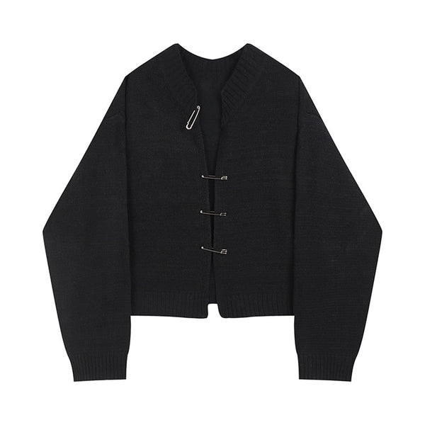 Harajuku Ins Knitted Cardigan Sweater Street Women Autumn Winter Cardigan Long Sleeve Emo Casual Loose Gothic Y2K Loose Knitwear