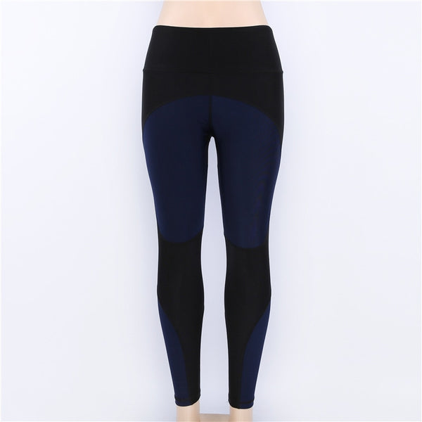Womens Patchwork Sexy Fitness Beauty Slim Leggings Trousers For Female Panelled Gymnasium Active Elastic Skinny Pants