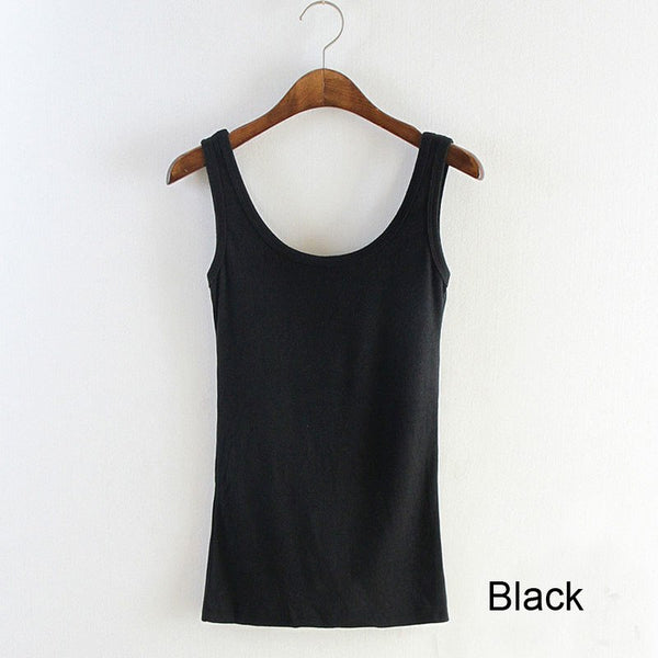 Women Sexy Soft Tank Tops,5 Colors Solid Sleeveless U Croptops,Hot Camisole Vest Top Cropped For Ladies
