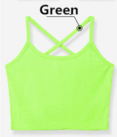 Women Tank Crop Tops,Casual Bustier Strap Cross Halter Sleeveless Summer Short Top Tees,New 7 Colors Modal Vest Camis