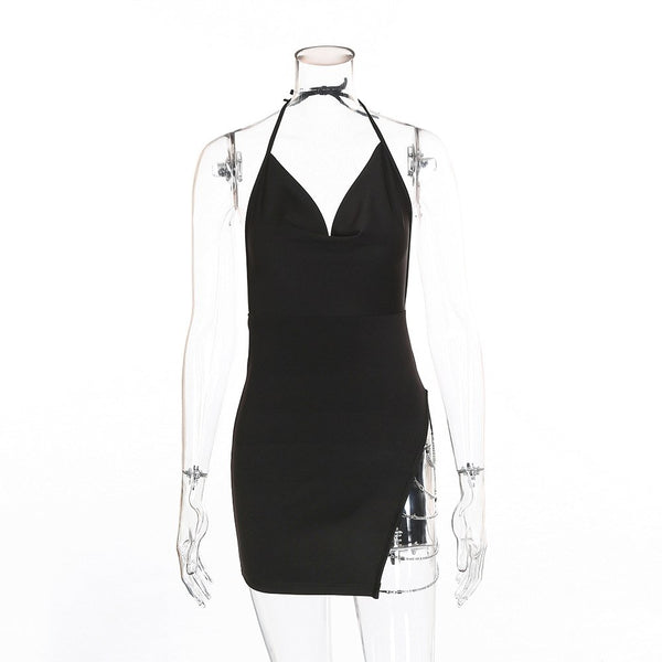 Women Summer Sexy Dress Spaghetti Strap Dresses Mini Chain Mini Dress Summer Backless Party Club dress Vestidos