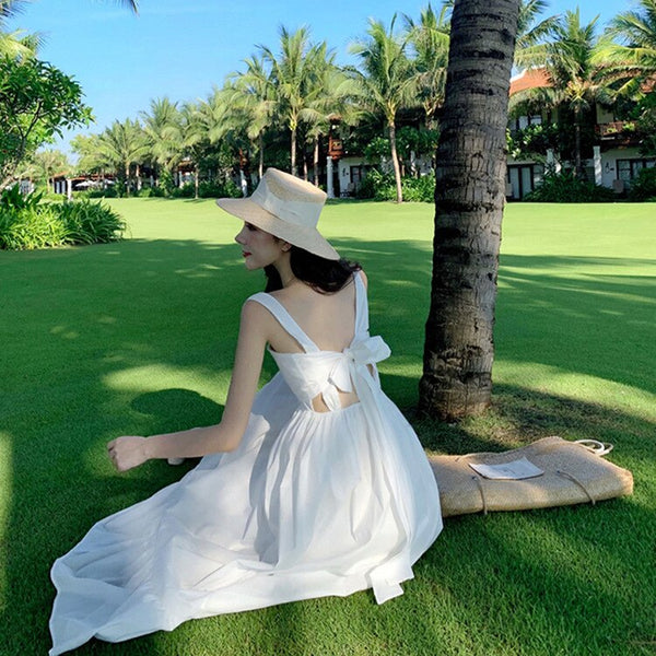 Net red dress for women 2022 Sanya Travel dress with super slim suspender