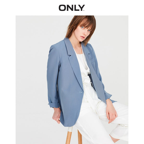 ONLY Women's Loose Fit Pure Color Blazer | 119108546