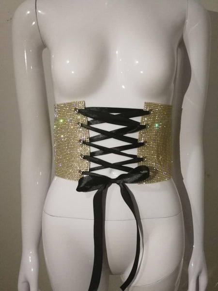 Sexy Metal Crystal Diamond Women Bandage Crop tops Luxury Party Nightclub Halter Camisole Bralette Glitter Sequins Tank Top 2022