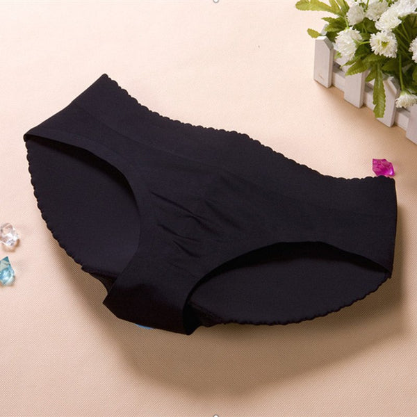 Sexy Women No Trace Padded Panties Seamless Botto Panties Buttocks Sponge Push Up Lingerie Briefs Hip Enhancer Shape Underwear