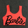 Sexy Women tank Tops Barbie Letter Printed Crop top Ladies Sleeveless Casual Fitness Fashion Tops Tee Ladies F10957