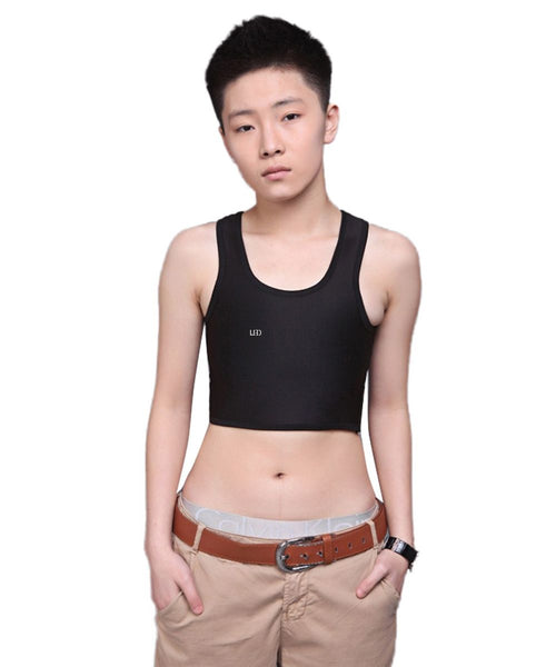 Short Chest Breast Vest Breathable Buckle Binder Trans Lesbian Tomboy T-shirt Tops Women Costume