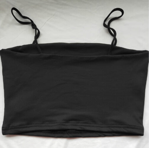 Summer Sexy Camis Women Crop Top Sleeveless Shirt Sexy Slim Lady Bralette Tops Strap Skinny Vest Camisole