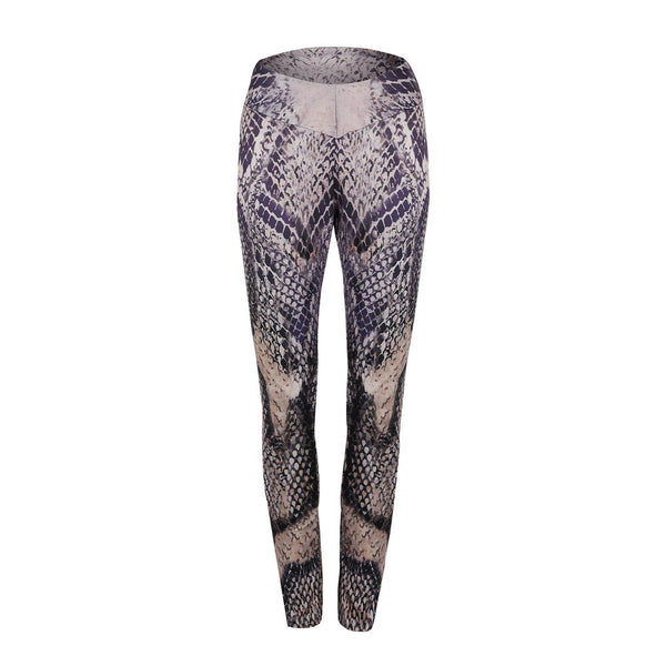 Women Fashion Legging Sexy Python snake pattern Slim Printed leggings High Waist Leggings Woman Pants fitness legging female