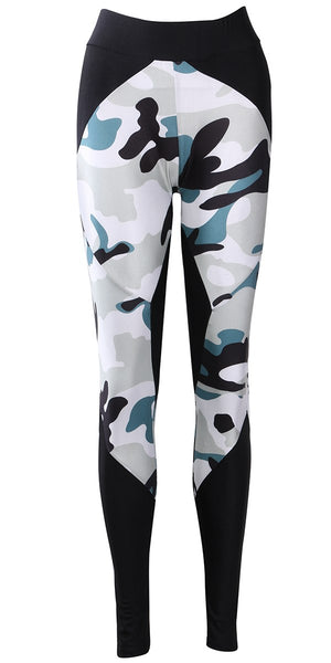 Women Leggings Women High Waist Army Green Camouflage Printed Elastic Leggings Pants Femme Sexy Warm Workout Leggings Plus Size