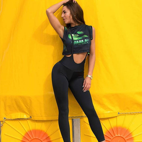 Women Summer Suspender Leggings Sexy Push Up Pants Dry Quick High Elastic Legging Skinny Workout Fitness Woman Slim Leggins