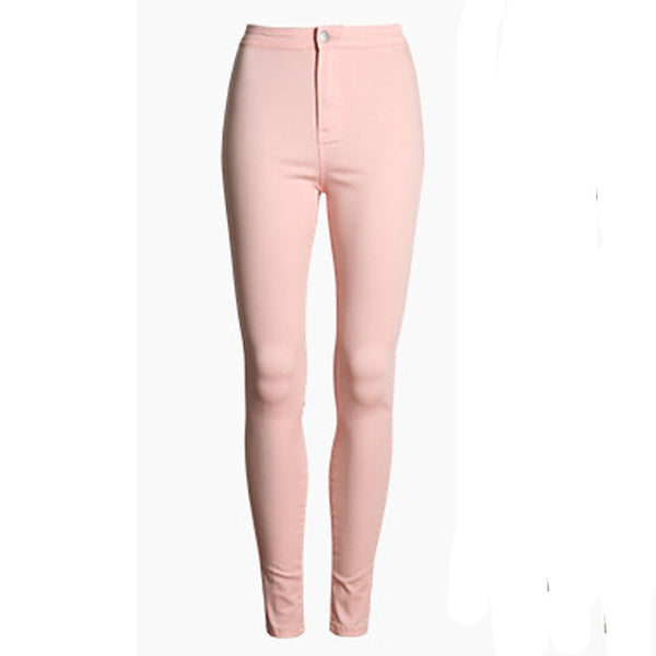 XS-XXL Fashion High Waist Jeans Femme Sexy Slim Skinny Jeans Woman Elastic Pencil Pants Female Denim Jeans For Women 9 Colors