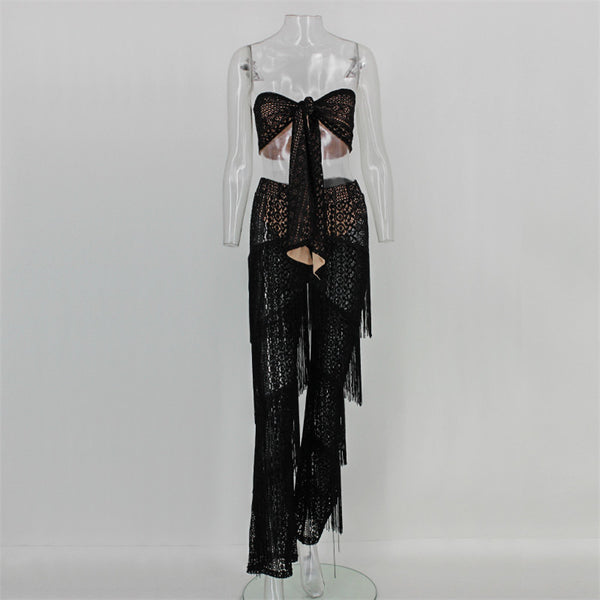 jumpsuits for women 2022 summer tassel overalls for womens jumpsuit long pants ladies outfit