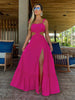 2023 New Women's Sexy Vacation Dress Solid Long Dress Cut Out Exposed Waist High Slit Suspender Long Skirt