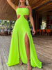 2023 New Women's Sexy Vacation Dress Solid Long Dress Cut Out Exposed Waist High Slit Suspender Long Skirt