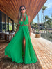 2023 New Women's Sexy Vacation Dress Solid Long Dress Cut Out Exposed Waist High Slit Suspender Long Skirt