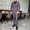 High-end Men (suit + Vest + Trousers) Three-piece  and Handsome Korean Version Slim-fit Business Casual Suit Wedding