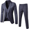Leisure suit for men  four seasons business groom wedding dress formal  slim-fit two-piece suit for men