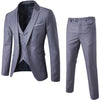 Leisure suit for men  four seasons business groom wedding dress formal  slim-fit two-piece suit for men