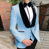 Business Casual Korean Men's Suit Three-piece Wedding Man Dress Costume Homme Blazer Masculino  Suits for Men  Suits