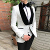 Business Casual Korean Men's Suit Three-piece Wedding Man Dress Costume Homme Blazer Masculino  Suits for Men  Suits