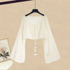 Spring Summer  Matching Set Women's  Shirt Top+Suspended Dress Two Piece Korean Elegant Blouse Midi Skirt Suit