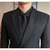 Summer  Men British Double Breasted Suit  Formal 2-Piece Bridegroom Wedding Business Leisure Professional Suit