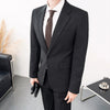 High-end boutique  handsome (suit + trousers)  men's business British dress loose comfortable trend two-piece