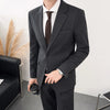 High-end boutique  handsome (suit + trousers)  men's business British dress loose comfortable trend two-piece