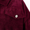 Autumn Winter Corduroy Short Coat Solid Turn-Down Collar Lantern Long Sleeve Jacket Single Breasted Women Clothes Casual