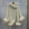 Real Fur Coat Winter Jacket Women Natural Fox Fur Collar Warm Cashmere Wool Woolen Ladies Outerwear Streetwear