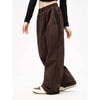 Retro Workwear Casual Pants Women's High Street Y2K Hip Hop Solid Sweatpant Oversize Cargo Jogger Trousers Loose Wide Leg Pants