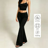 Sexy Lace High Waisted Leggings for Girls, Flared Pants, Daily Casual Elastic Breathable Pants, Women's Clothing for Travel