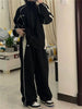 Retro Workwear Casual Pants Women's High Street Y2K Hip Hop Solid Sweatpant Oversize Cargo Jogger Trousers Loose Wide Leg Pants