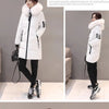 Winter Warm Fur Collar Hooded Women Parka Comfortable Zipper Pockets Design Long Jacket Elegant Slim Thick Female Coats