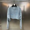 Absgd  Spring Round Neck Hollow Out Blue Denim Top Elastic Waist Long Skirt Two Piece Set Women Outfits  Traf Zara