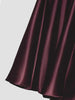Women's Elegant Velvet Sequin Sleeve Gown with Satin Skirt Formal Evening Maxi Dress for Party Prom Wedding Guest