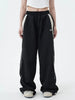 Retro Workwear Casual Pants Women's High Street Y2K Hip Hop Solid Sweatpant Oversize Cargo Jogger Trousers Loose Wide Leg Pants