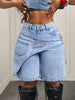 Patchwork Denim Pant Women Jeans Vintage Wide Leg High Waist Straight Y2k Irregular Streetwear Splice Loose Trousers
