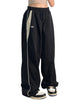 Retro Workwear Casual Pants Women's High Street Y2K Hip Hop Solid Sweatpant Oversize Cargo Jogger Trousers Loose Wide Leg Pants